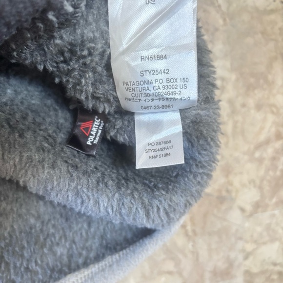 Patagonia Women’s Re-Tool Snap-T Fleece Pullover Gray & Cream Sz M - Picture 7 of 13
